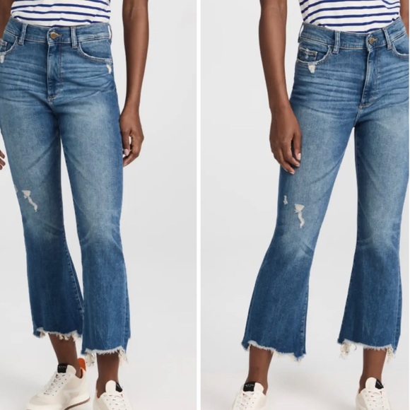 DL1961 Bridget Boot Crop High Rise Instasculpt Jeans - Picture 2 of 2